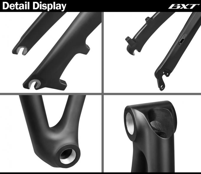 BXT Carbon Folding Bike Frame And Fork Carbon Fiber 3K Weave Frameset