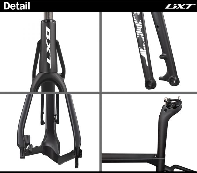 700C Carbon Road Bike Frames Gravel Bicycle Frameset 27.5 Disc Brake
