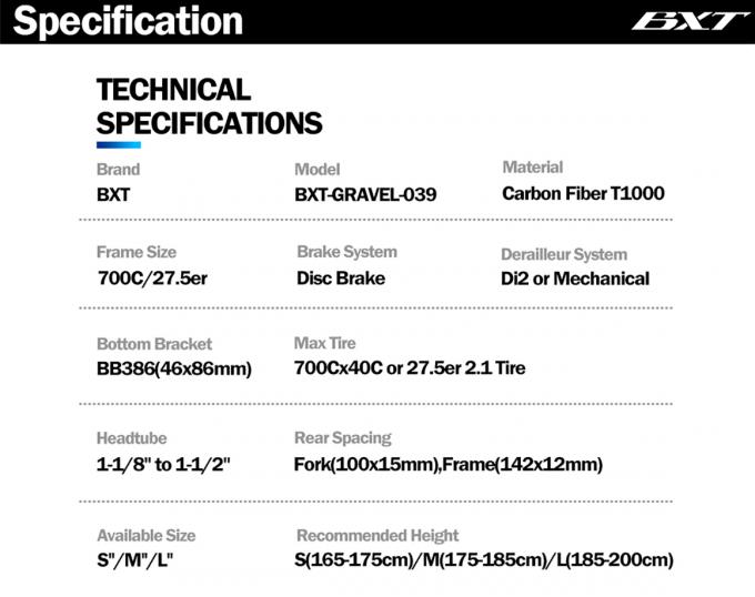 700C Carbon Road Bike Frames Gravel Bicycle Frameset 27.5 Disc Brake