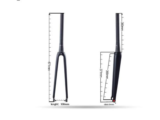 T800 UD 700C Racing Carbon Road Bike Fork V Brake Suspension Fork