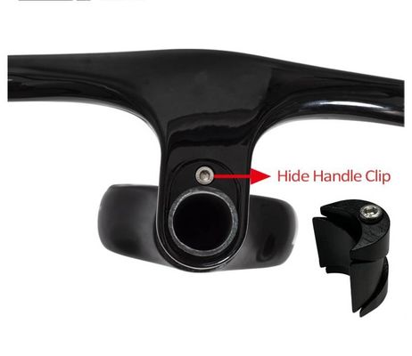 Carbon Fiber T800 Kids Flat Bike Integrated Handlebar Width 500mm