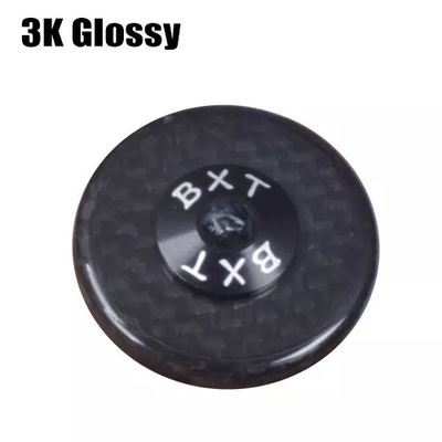Mountain Bicycle Parts Top Caps Cover Carbon Fiber 3K Weave Cycle Spare Parts