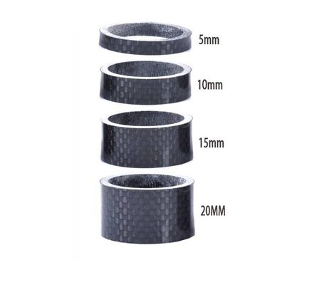28.6mm Carbon Fiber Headset Spacers 3K Weave Bicycle Stem Spacers
