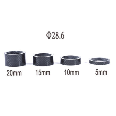 28.6mm Carbon Fiber Headset Spacers 3K Weave Bicycle Stem Spacers