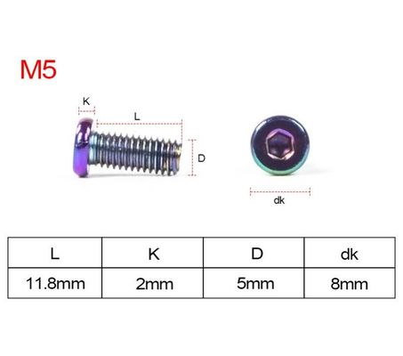 Universal Mountain Road Bicycle Bottle Cage Screw Dazzle colorful