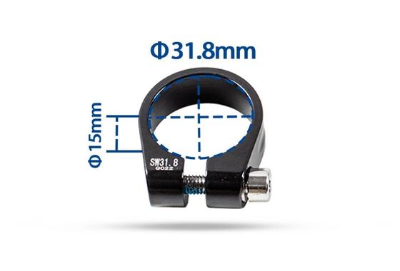 Mountain Road Bicycle Seat Clamp 7075 T6 Aluminum Alloy Black