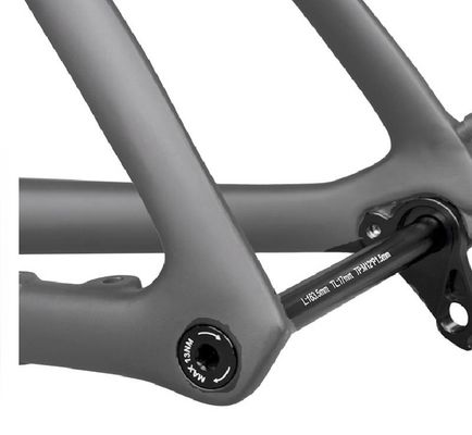 BXT Road Bicycle Quick Release Thru Axle Skewer No Lever Black High Strength Aluminum