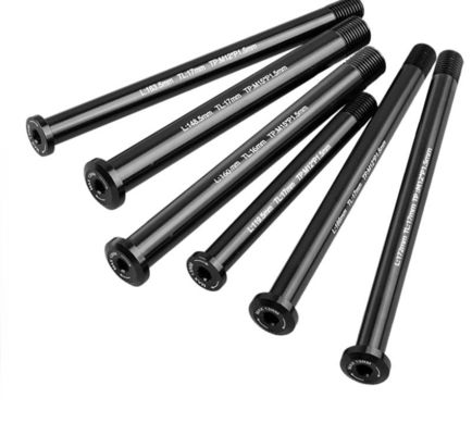 BXT Road Bicycle Quick Release Thru Axle Skewer No Lever Black High Strength Aluminum