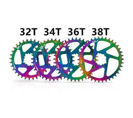 Aluminum Alloy Mountain Road Bicycle GXP Crank Rings Dazzle Colour