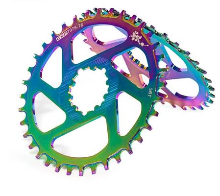 Aluminum Alloy Mountain Road Bicycle GXP Crank Rings Dazzle Colour