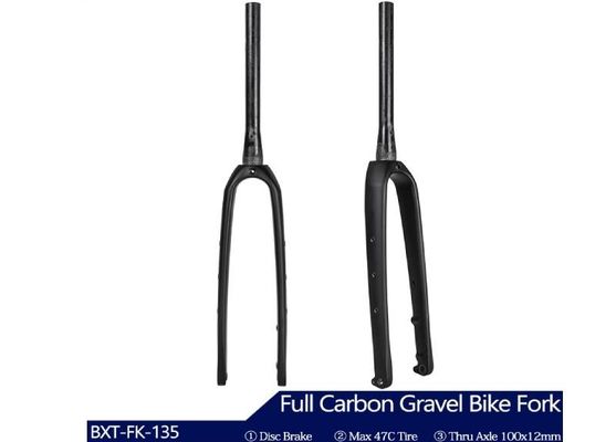 Hidden Cable Bicycle Carbon Fiber Fork 700C Disc Fork Aero Designed Bike Gravel Forks