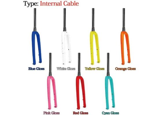 Hidden Cable Bicycle Carbon Fiber Fork 700C Disc Fork Aero Designed Bike Gravel Forks