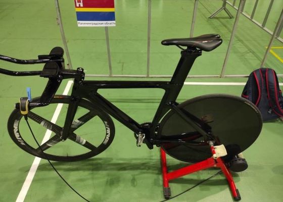 Fixed Gear Carbon TT Bike Aero Shaping Racing Time Trial Bicycle