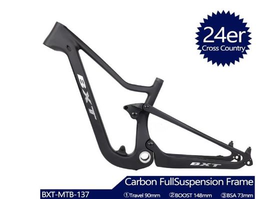 Children Full Sus Bike Frame 24 Discfull Suspension Mountain Frame