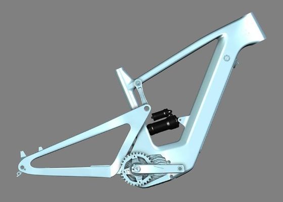 29 Full Suspension Carbon Ebike Frame Electric Bicycle Frame Bafang Disc Brake