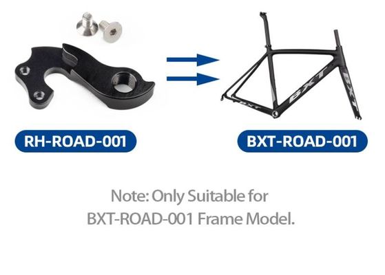 Black Carbon Road Bike Frame Rear Derailleur Bracket Axle Unit Aluminum Alloy