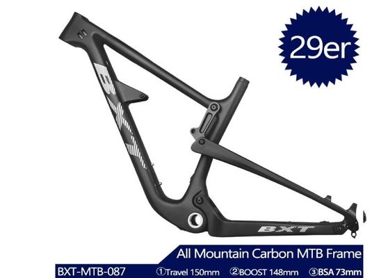 BXT AM Full Shockingproof All Mountain Bike Frame Carbon Fiber