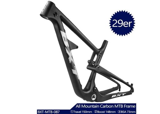 BXT AM Full Shockingproof All Mountain Bike Frame Carbon Fiber