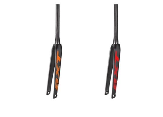 300mm Tube Carbon Road Bike Fork Aero Shaping Flat Mount Hard Disc Brake Front Fork
