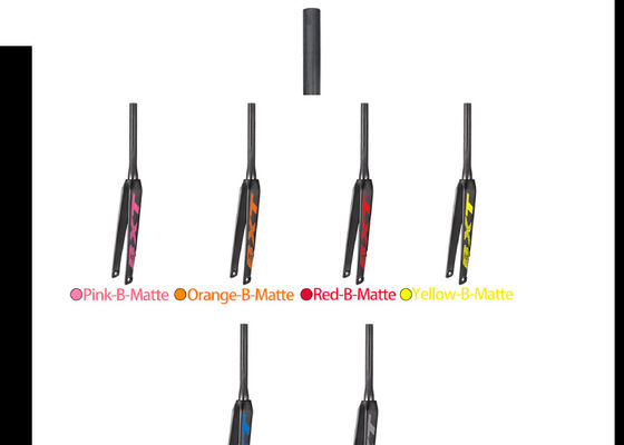 300mm Tube Carbon Road Bike Fork Aero Shaping Flat Mount Hard Disc Brake Front Fork