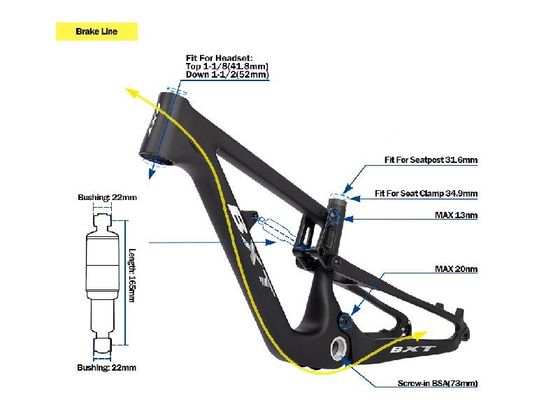 20 Full Suspension Carbon Mountain Bikes 10 Speed Carbon Bike Frame Mtb for Kids