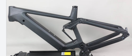 T1000 Carbon Fiber Full Suspension Electric Bike Frames Boost Disc Brake