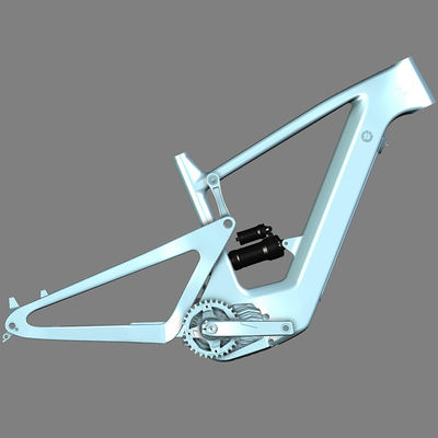 T1000 Carbon Fiber Full Suspension Electric Bike Frames Boost Disc Brake