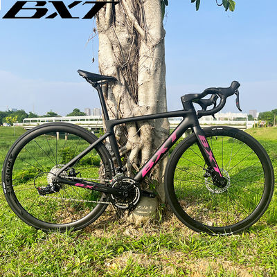 700C Aero Shaping Carbon Fiber Road Bike With Shimano Group Set