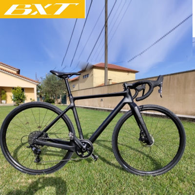700C Carbon Gravel Bike Disc Brake Full Cable Hidden Road Bike Shimano Group Set