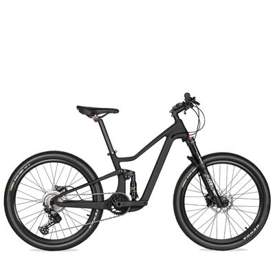 24 Inch Teenager Carbon Mountain Bike W/Shimano 10Speed Full Suspension Bike