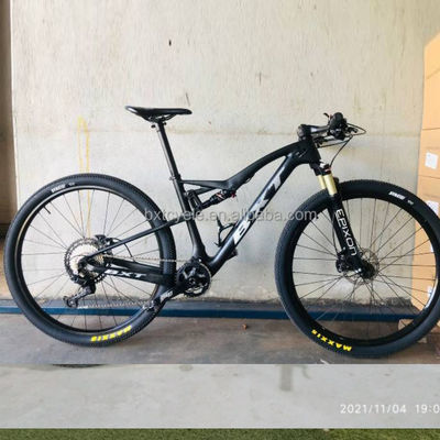 29Inch Adults Carbon Fiber Complete Bikes Dual Suspension Mountain Bicycles
