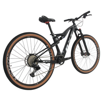 29Inch Adults Carbon Fiber Complete Bikes Dual Suspension Mountain Bicycles
