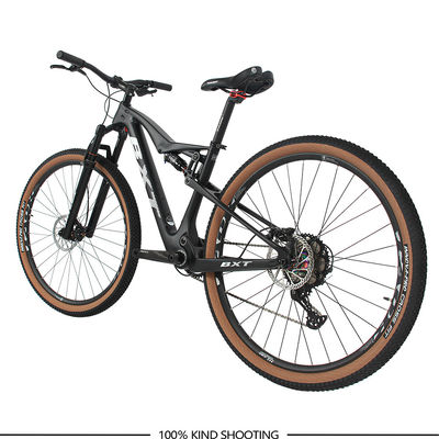 29Inch Adults Carbon Fiber Complete Bikes Dual Suspension Mountain Bicycles