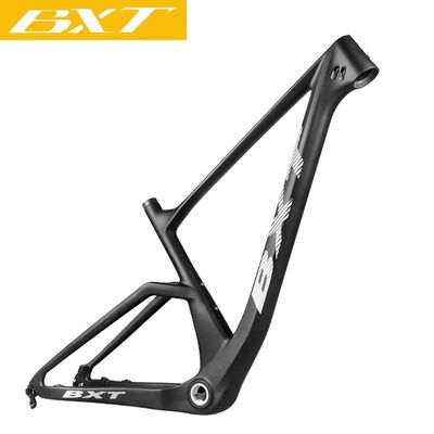 Boost MTB Carbon Fiber 29er Mountain Bike Frame Clear Orange Color