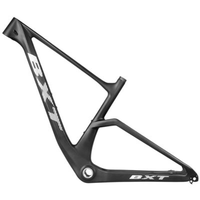 Boost MTB Carbon Fiber 29er Mountain Bike Frame Clear Orange Color