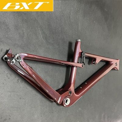 29 XC Full Suspension Carbon Mountain Bike Frame Chameleon Painting Dark Red