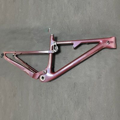 29 XC Full Suspension Carbon Mountain Bike Frame Chameleon Painting Dark Red