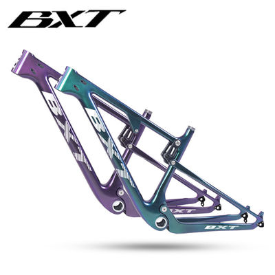 29 XC Full Suspension Carbon Mountain Bike Frame Chameleon Painting Dark Red