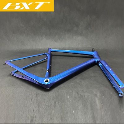 Full Carbon Fiber Gravel Bike Frame 700C Road Bicycle Frameset Hidden Cable