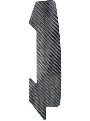 Black Bike Chain Pad Carbon Frame Protector Sticker 4pcs PU Composite Pad