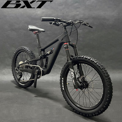 Full Suspension Carbon Mountain Bike 10 Speed Shimano Groupset For Kids