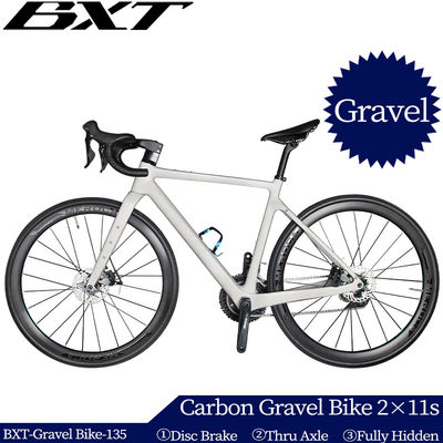 Carbon Gravel Bike With Disc Brake Full Hidden Cable Road Bike 700C Shimano Group Set