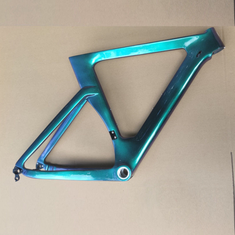 700C Chameleon Color Carbon Fiber Road Frame Fixed Gear Tracking Road Frameset