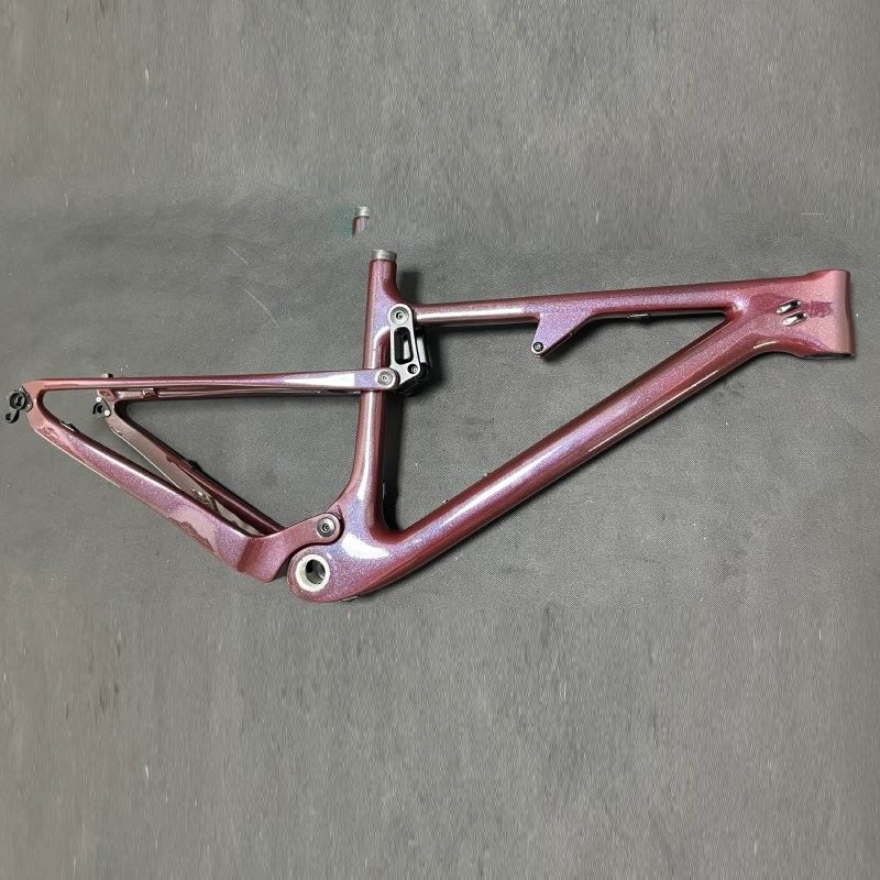 29 XC Full Suspension Carbon Mountain Bike Frame Chameleon Painting Dark Red