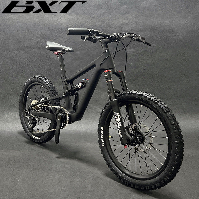 Full Suspension Carbon Mountain Bike 10 Speed Shimano Groupset For Kids